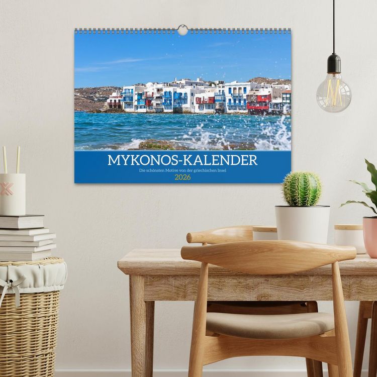 Produktbild: Griechenland - Mykonos Kalender (Wandkalender 2026 DIN A3 quer), CALVENDO Monatskalender