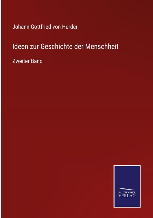 Produktbild: Ideen zur Geschichte der Menschheit