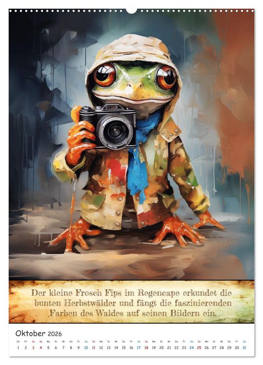 Produktbild: Tierische Paparazzi (hochwertiger Premium Wandkalender 2026 DIN A2 hoch), Kunstdruck in Hochglanz