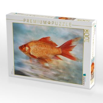 Produktbild: CALVENDO Puzzle Goldfisch | 1000 Teile Lege-Gr&ouml;&szlig;e 64x48cm Foto-Puzzle f&uuml;r gl&uuml;ckliche Stunden
