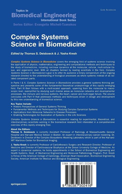 Produktbild: Complex Systems Science in Biomedicine