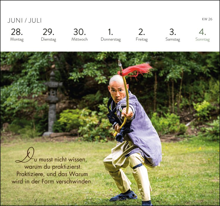 Produktbild: Postkartenkalender 2027: Shaolin Spirit