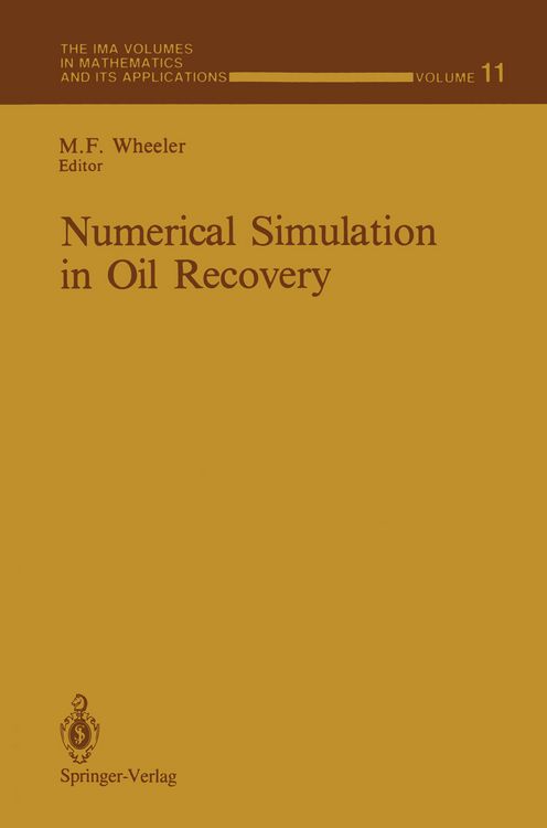Produktbild: Numerical Simulation in Oil Recovery