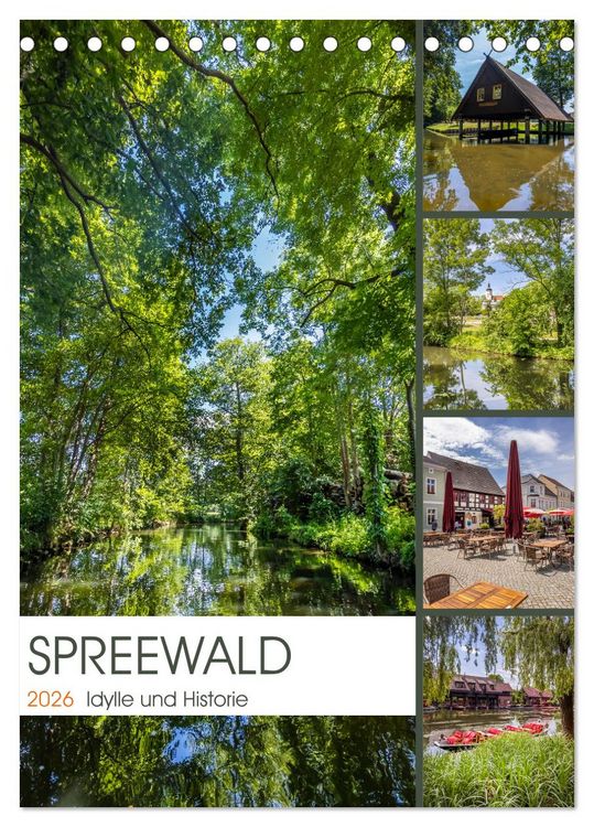 Produktbild: SPREEWALD Idylle und Historie (Tischkalender 2026 DIN A5 hoch), CALVENDO Monatskalender
