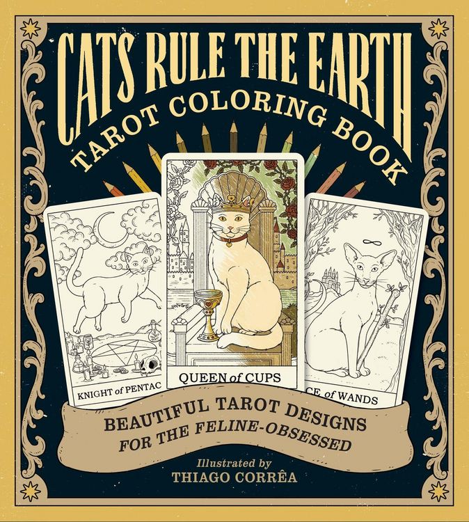 Produktbild: Cats Rule the Earth Tarot Coloring Book