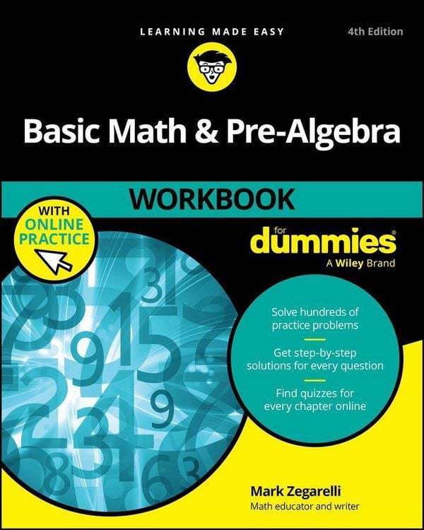 Produktbild: Basic Math & Pre-Algebra Workbook for Dummies