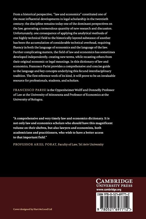 Produktbild: The Language of Law and Economics