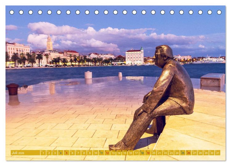 Produktbild: Split - Zauberhafte Perle an der Adriak&uuml;ste Kroatiens (Tischkalender 2026 DIN A5 quer), CALVENDO Monatskalender