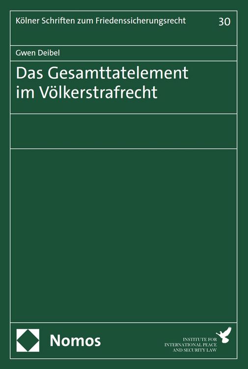 Produktbild: Das Gesamttatelement im V&ouml;lkerstrafrecht