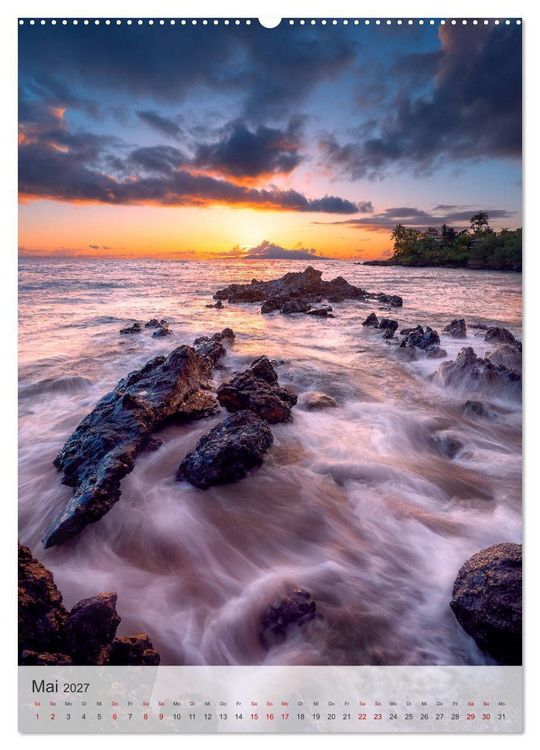 Produktbild: Willkommen in Hawai'i (Wandkalender 2027 DIN A2 hoch), CALVENDO Monatskalender