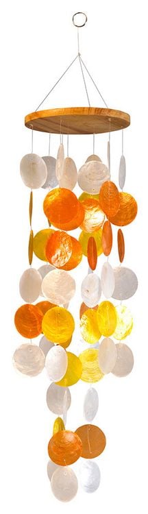 Produktbild: Muschelmobile "wei&szlig;-gelb-orange"