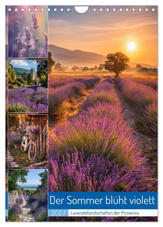 Produktbild: Der Sommer bl&uuml;ht violett (Wandkalender 2027 DIN A4 hoch), CALVENDO Monatskalender