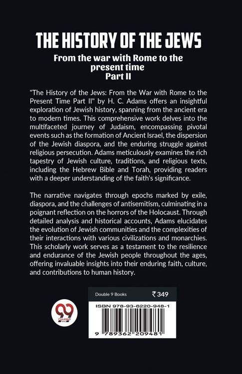 Produktbild: The history of the Jews From the war with Rome to the present time Part II