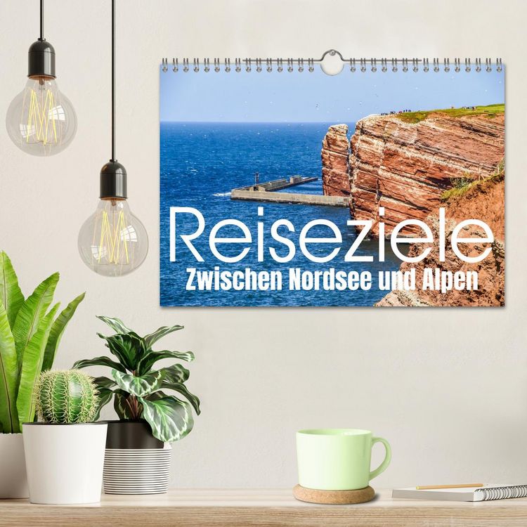 Produktbild: Reiseziele: Zwischen Nordsee und Alpen (Wandkalender 2027 DIN A4 quer), CALVENDO Monatskalender