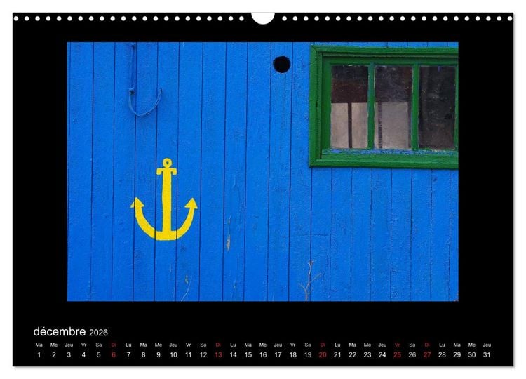 Produktbild: Les Cabanes d'Ol&eacute;ron (Calendrier mural 2026 DIN A3 vertical), CALVENDO calendrier mensuel
