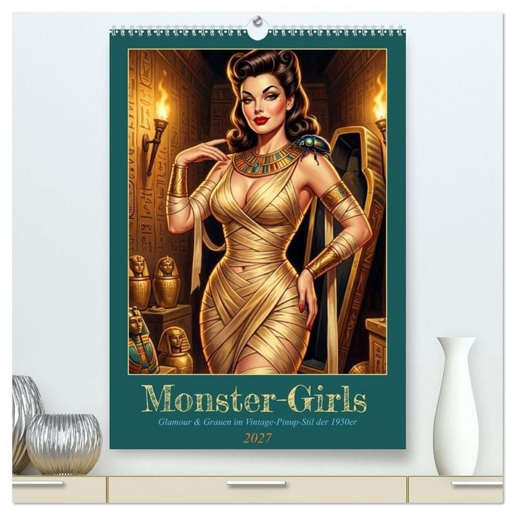 Produktbild: Monster-Girls (hochwertiger Premium Wandkalender 2027 DIN A2 hoch), Kunstdruck in Hochglanz