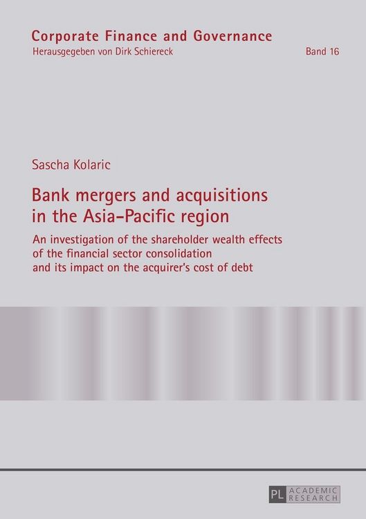 Produktbild: Bank mergers and acquisitions in the Asia-Pacific region
