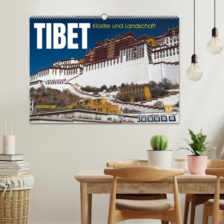 Produktbild: Tibet - Kloster und Landschaft (Wandkalender 2026 DIN A2 quer), CALVENDO Monatskalender