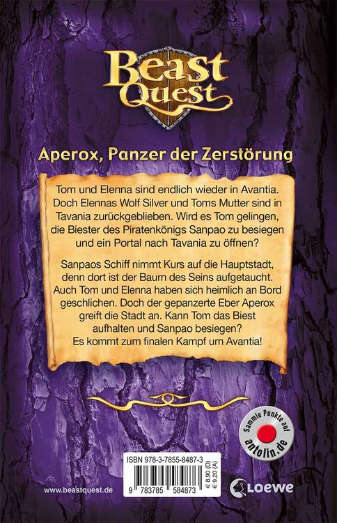 Produktbild: Aperox, Panzer der Zerst&ouml;rung / Beast Quest Bd. 48