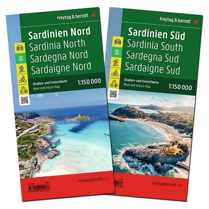 Produktbild: freytag & berndt Stra&szlig;enkarte Sardinien Set 1:150.000