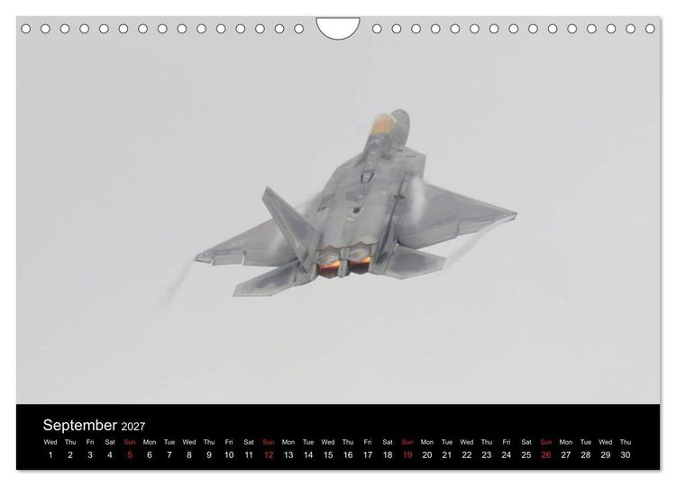 Produktbild: Lockheed Martin F-22A Raptor (Wall Calendar 2027 DIN A4 landscape), CALVENDO 12 Month Wall Calendar