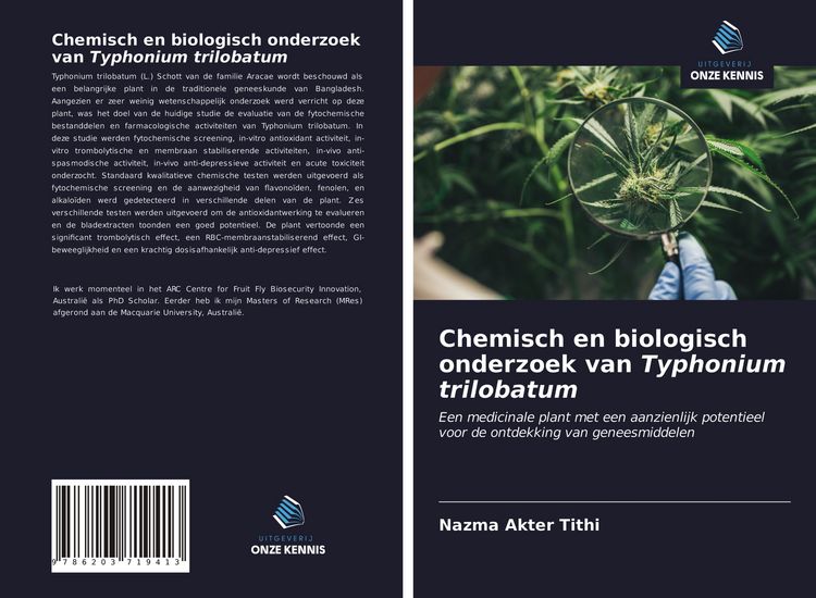 Produktbild: Chemisch en biologisch onderzoek van Typhonium trilobatum