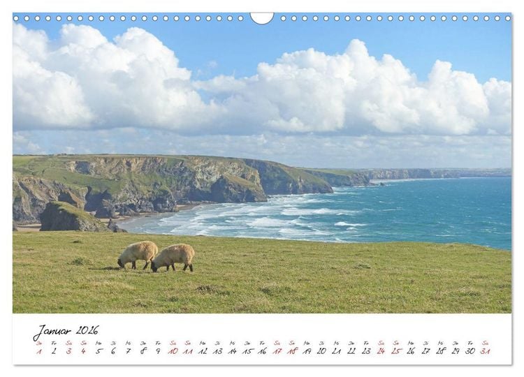 Produktbild: Cornwall. Der malerische S&uuml;dwesten Englands (Wandkalender 2026 DIN A3 quer), CALVENDO Monatskalender