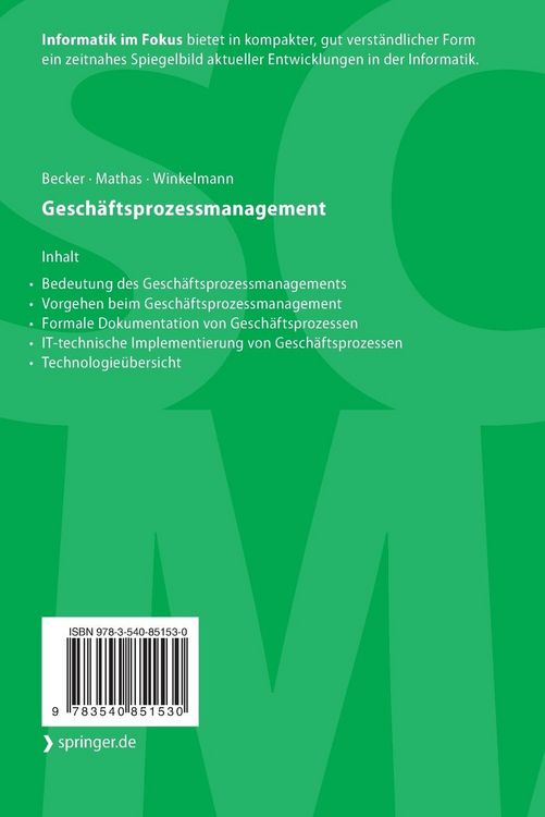 Produktbild: Gesch&auml;ftsprozessmanagement