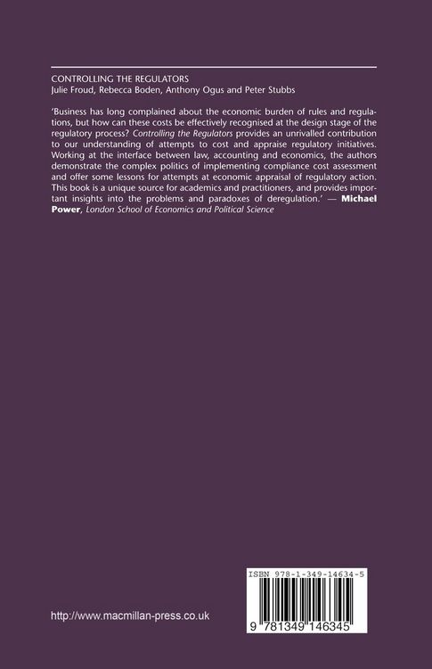 Produktbild: Controlling the Regulators