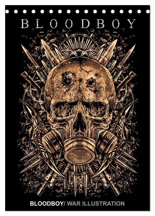 Produktbild: BLOODBOY/WAR ILLUSTRATION (Tischkalender 2026 DIN A5 hoch), CALVENDO Monatskalender