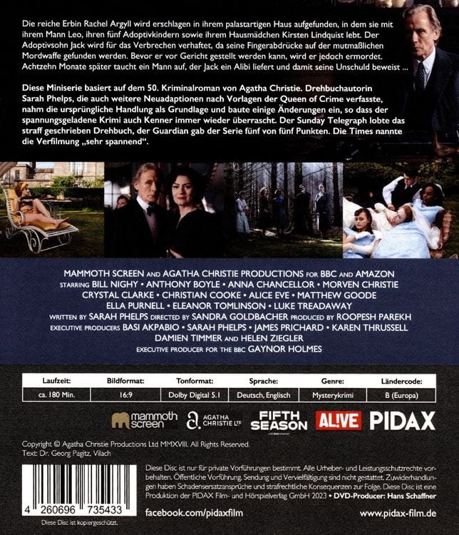 Produktbild: Agatha Christie: T&ouml;dlicher Irrtum (Ordeal by Innocence) / Starbesetzte Neuverfilmung des Agatha-Christie-Romans