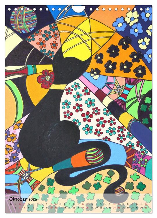 Produktbild: K&auml;tz, Petra Kolossa, Pop-Art-Kunstdrucke (Wandkalender 2026 DIN A4 hoch), CALVENDO Monatskalender