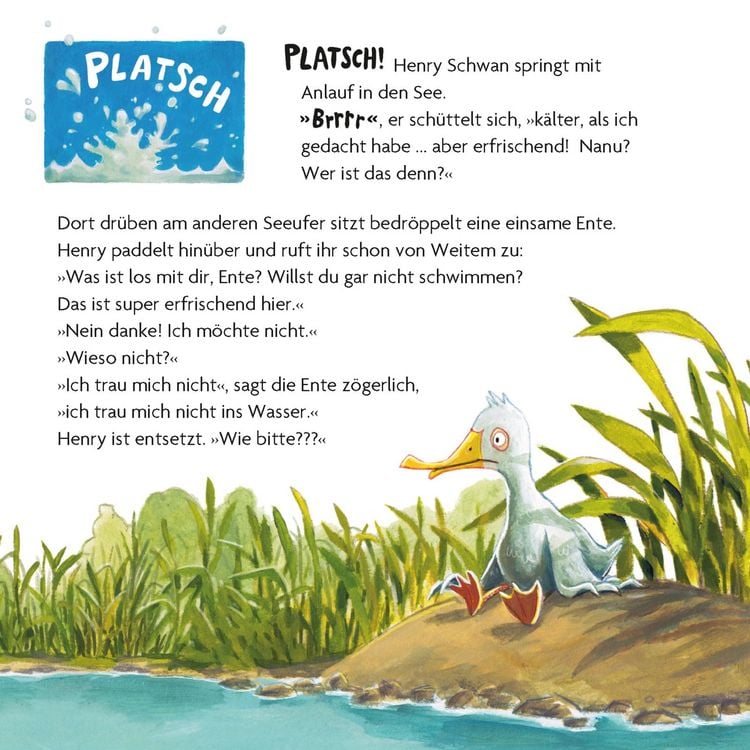 Produktbild: Maxi Pixi 476: Schnabbeldiplapp &ndash; Eine Mutmachgeschichte &uuml;bers Schwimmenlernen