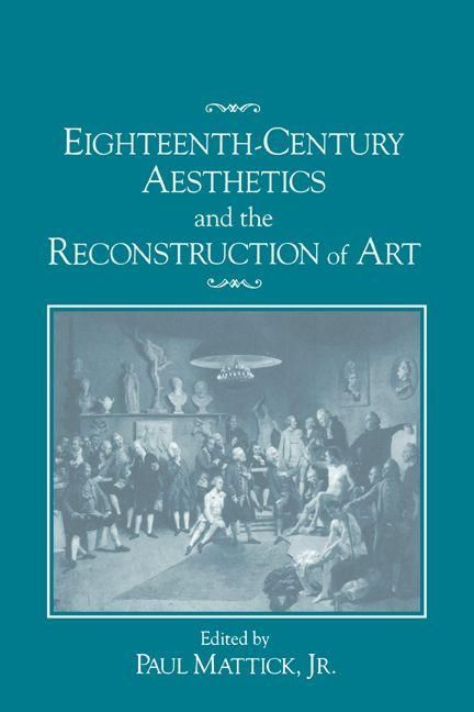 Produktbild: Eighteenth-Century Aesthetics and the Reconstruction of Art