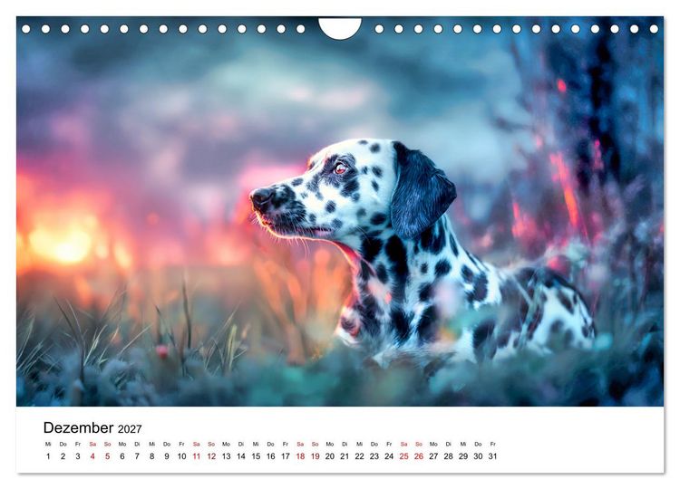 Produktbild: Dalmatiner - Mehr als nur Punkte! (Wandkalender 2027 DIN A4 quer), CALVENDO Monatskalender