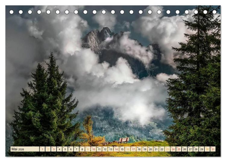 Produktbild: Deutsche Alpen, eine Reise von Lindau am Bodensee bis Berchtesgaden (Tischkalender 2026 DIN A5 quer), CALVENDO Monatskalender
