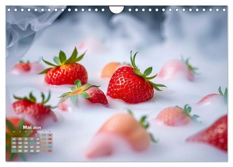 Produktbild: Superfood Blaubeeren und Erdbeeren (Wandkalender 2026 DIN A4 quer), CALVENDO Monatskalender