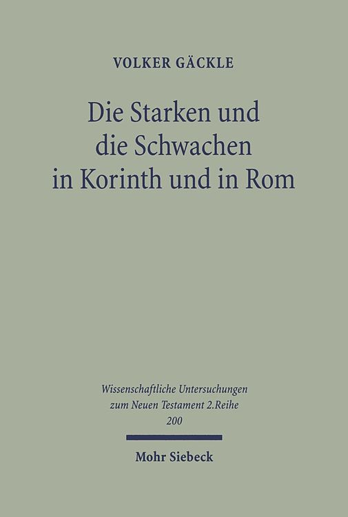 Bild vom Artikel Die Starken und die Schwachen in Korinth und in Rom vom Autor Volker Gäckle