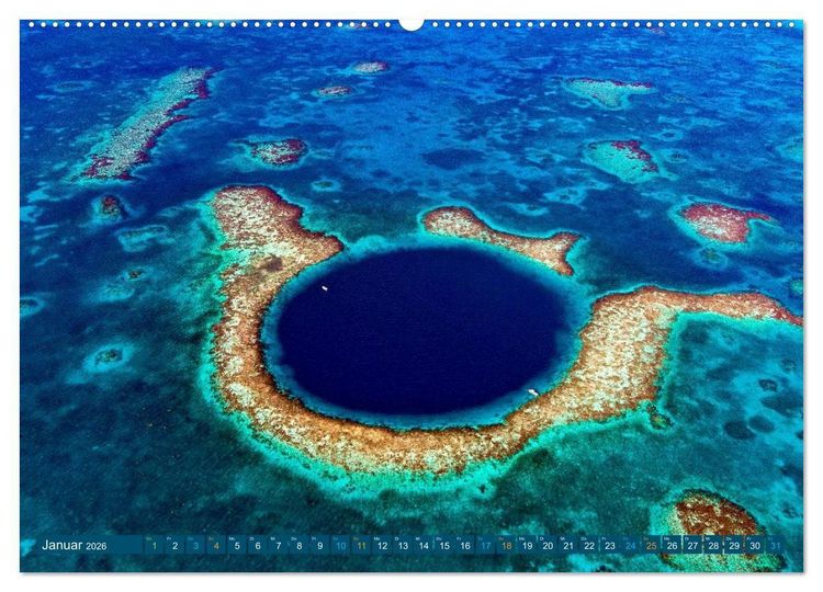 Produktbild: Die Welt in Blau (Wandkalender 2026 DIN A2 quer), CALVENDO Monatskalender