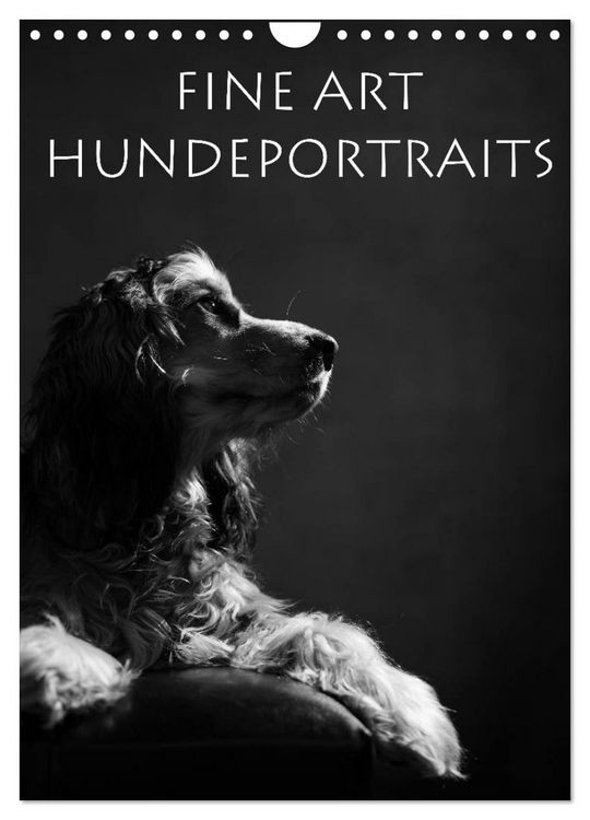 Produktbild: Fine Art Hundeportraits (Wandkalender 2026 DIN A4 hoch), CALVENDO Monatskalender