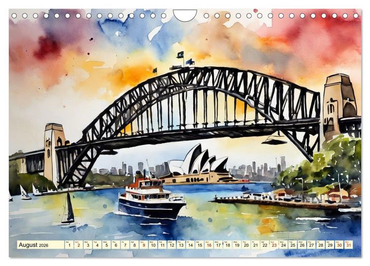 Produktbild: The most famous bridges in the world (Wall Calendar 2026 DIN A4 landscape), CALVENDO 12 Month Wall Calendar