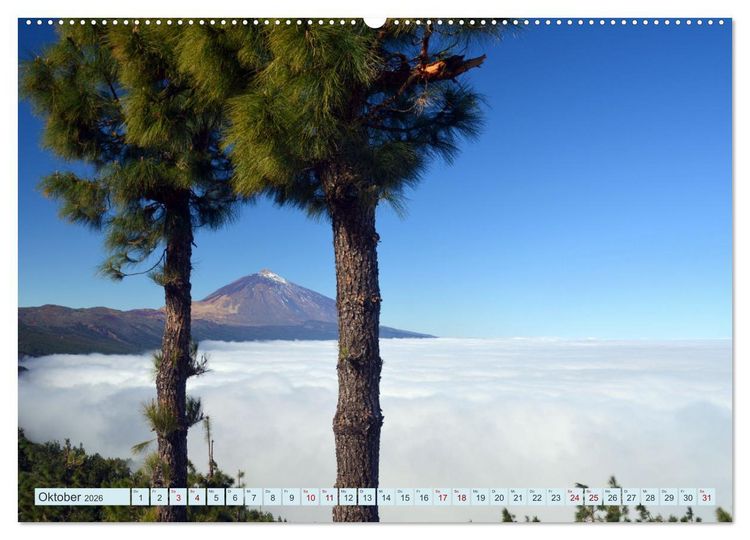 Produktbild: Teneriffa - Insel der Gl&uuml;ckseligen (hochwertiger Premium Wandkalender 2026 DIN A2 quer), Kunstdruck in Hochglanz