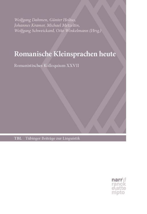Produktbild: Romanische Kleinsprachen heute