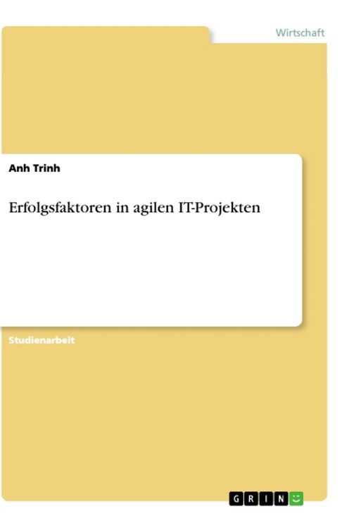 Produktbild: Erfolgsfaktoren in agilen IT-Projekten