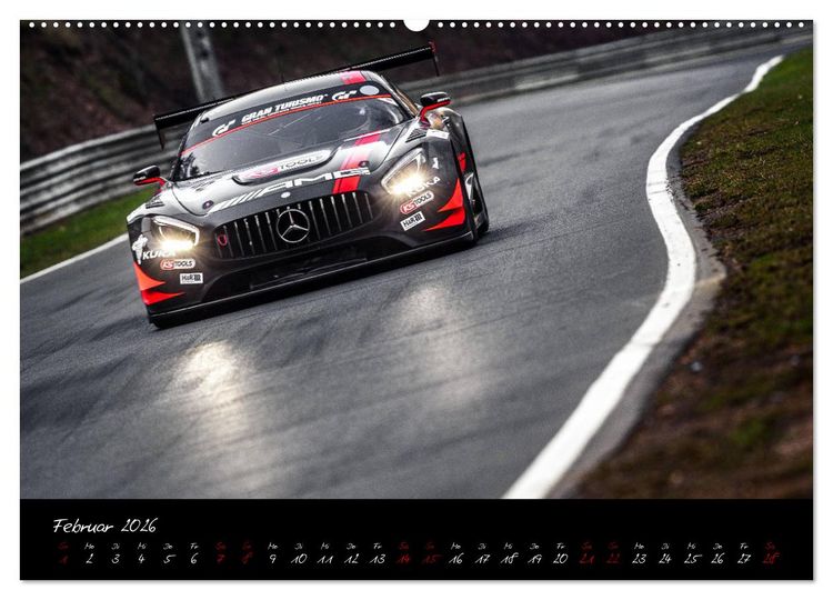 Produktbild: Emotions on Track - Langstreckenmeisterschaft am N&uuml;rburgring - GT3 (Wandkalender 2026 DIN A2 quer), CALVENDO Monatskalender