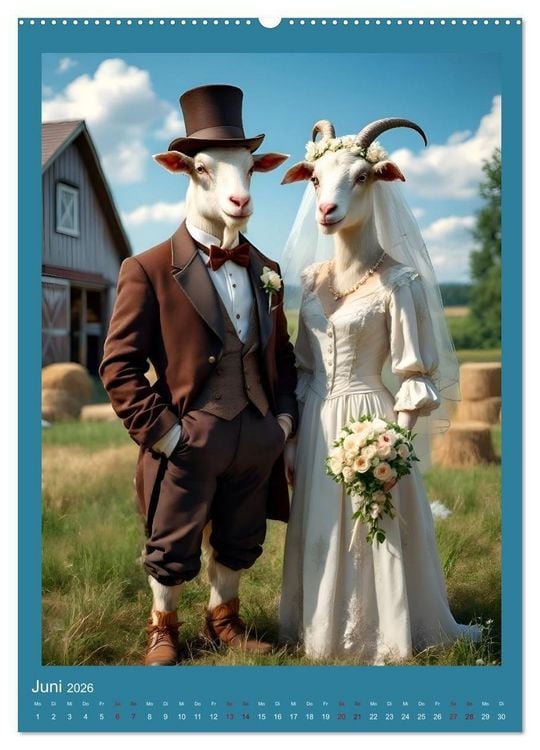 Produktbild: Nicht nur ein Vogel wollte Hochzeit halten (Wandkalender 2026 DIN A2 hoch), CALVENDO Monatskalender
