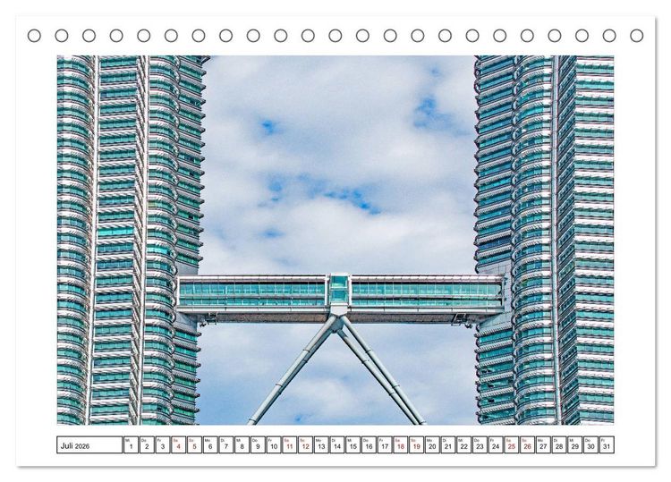Produktbild: Kuala Lumpur - Traumreiseziel (Tischkalender 2026 DIN A5 quer), CALVENDO Monatskalender