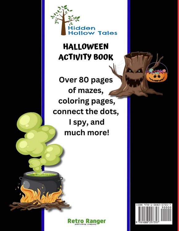 Produktbild: Hidden Hollow Tales Halloween Activity Book for Ages 4 to 6