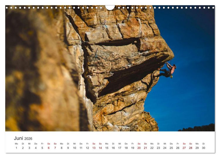 Produktbild: Klettern - Immer weiter hoch hinauf (Wandkalender 2026 DIN A3 quer), CALVENDO Monatskalender