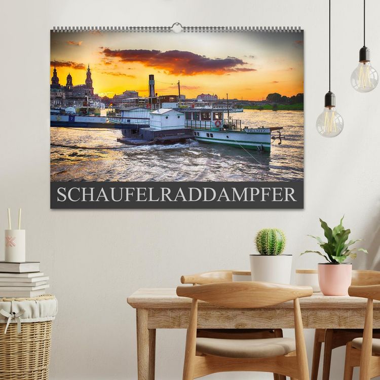 Produktbild: Schaufelraddampfer (Wandkalender 2026 DIN A2 quer), CALVENDO Monatskalender